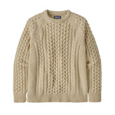 Patagonia Recycled Wool-Blend Cable-Knit Crewneck Sweater