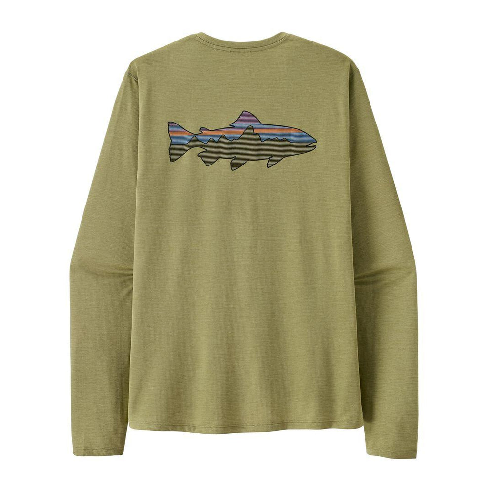 Patagonia Long-Sleeved Capilene® Cool Sun Shirt - Fitz Roy Trout