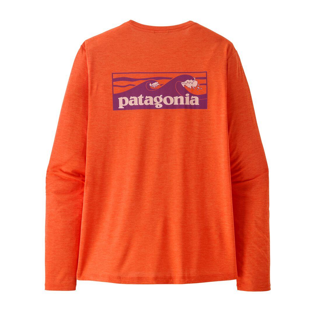 Patagonia Long-Sleeved Capilene® Cool Daily Shirt - Boardshort Logo