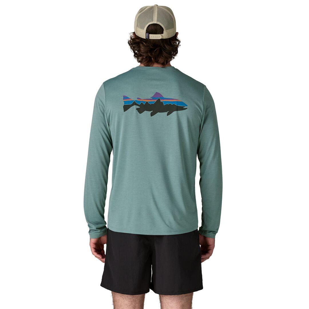 Patagonia Long-Sleeved Capilene® Cool Daily Shirt - Fitz Roy Trout