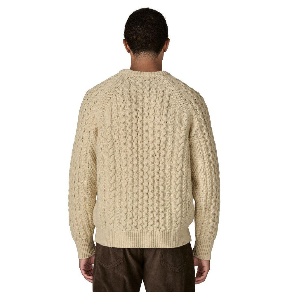 Patagonia Recycled Wool-Blend Cable-Knit Crewneck Sweater