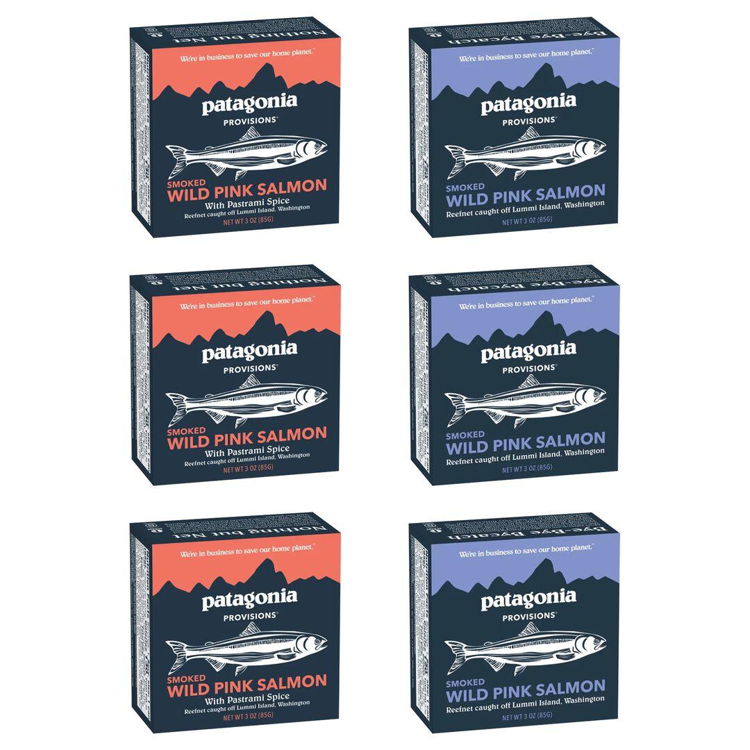 Patagonia Provisions Canned Smoked Wild Pink Salmon Variety Pack