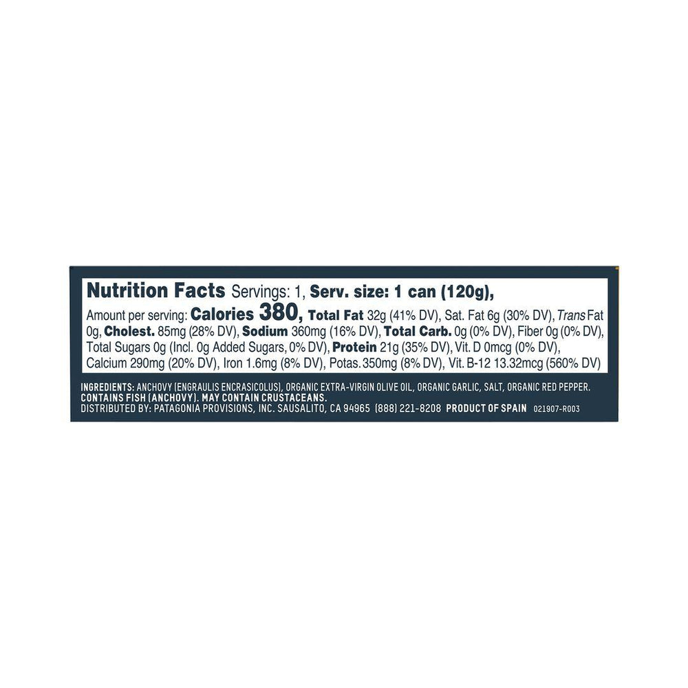 Patagonia Provisions Roasted Garlic Spanish White Anchovies
