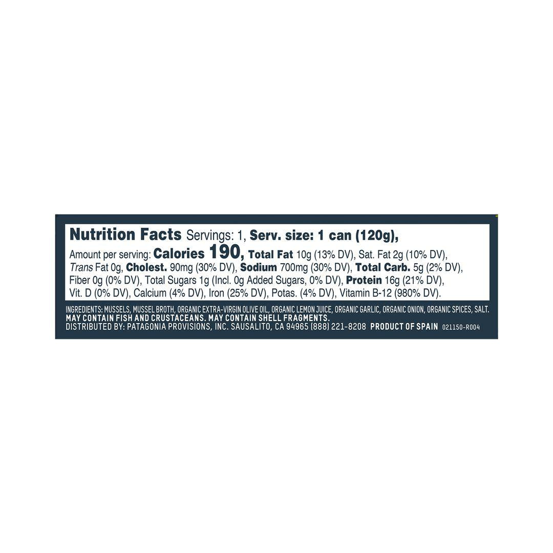 Patagonia Provisions Lemon Herb Mussels